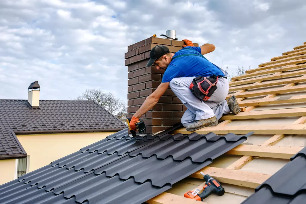 Residential roof installation