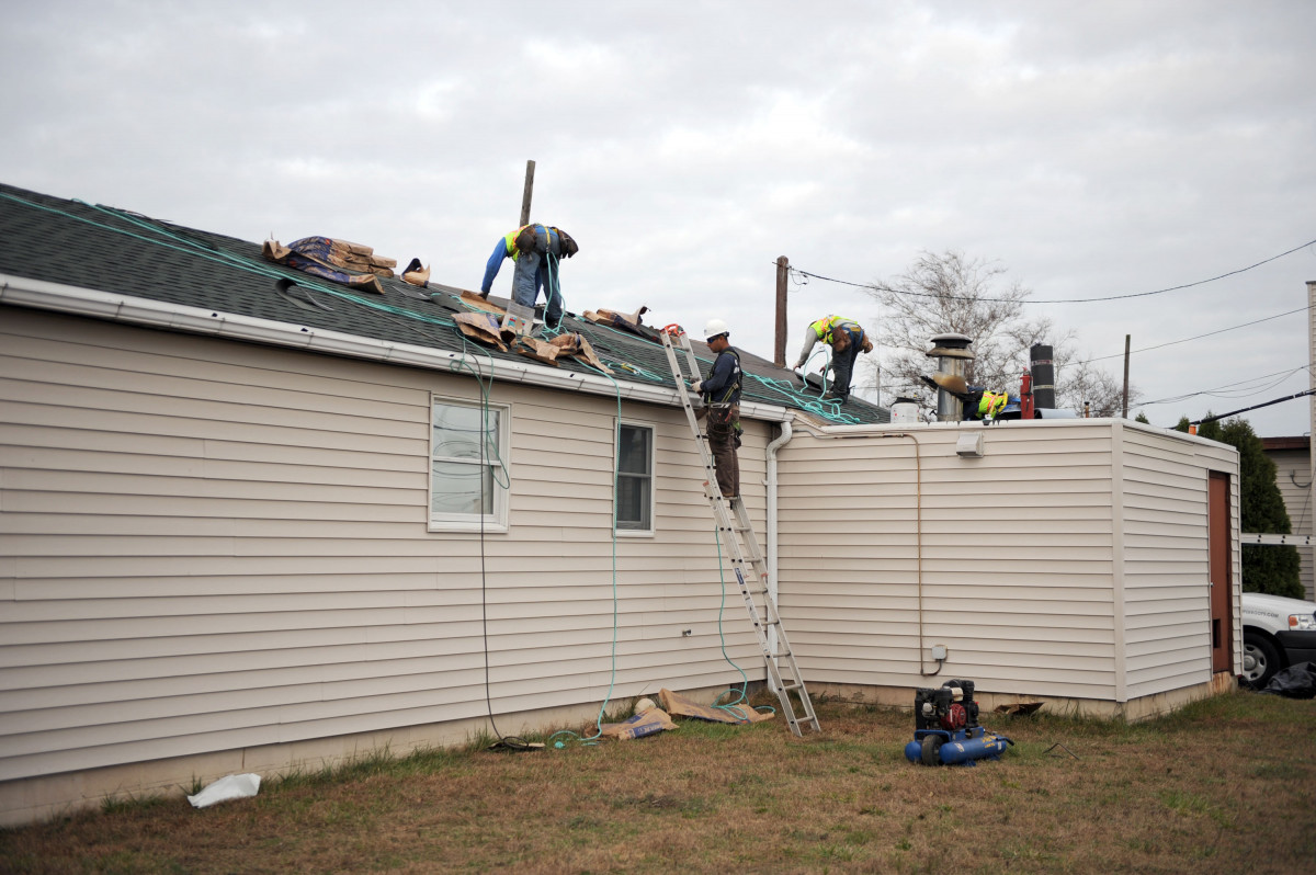 Storm damage restoration